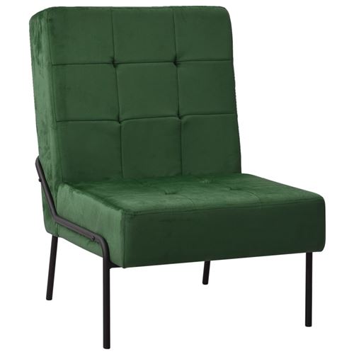 Non Communiqué Vert Vidaxl Chaise De Relaxation Meuble De Salon Chaise De Salle De Séjour Chaise De Salle À Manger Maison Intérieur Xx Cm Foncé Velours