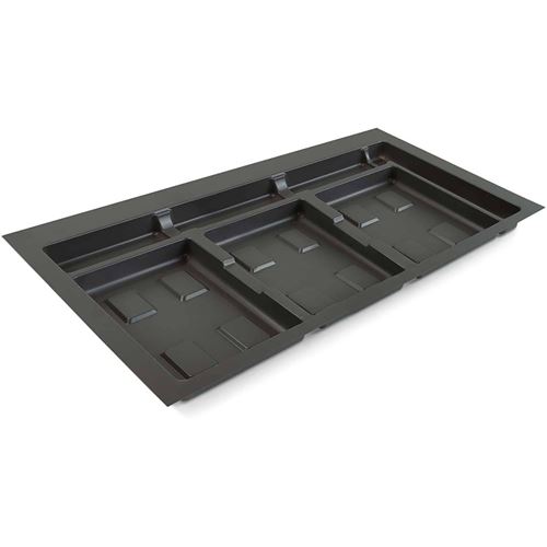 Emuca Base En Plastique Pour Poubelles De Tiroir Recycle - 86 Cm - Anthracite - Image 3