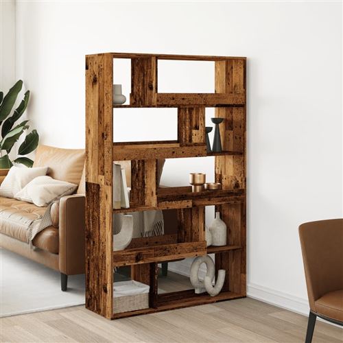 Non Communiqué Marron Vidaxl Bibliothèque Vieux Bois 100X33x156,5 Cm Bois D'ingénierie, Étagère À Livres, Étagère De Rangement, Armoire D'affichage, Armoire De Rangement