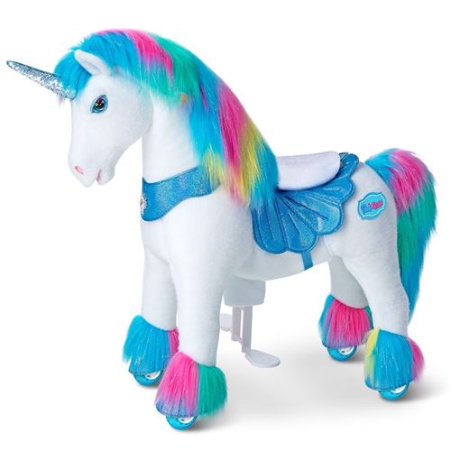 Non Communiqué Bleu Cheval Porteur Enfant Modele Y - Arc-En-Ciel