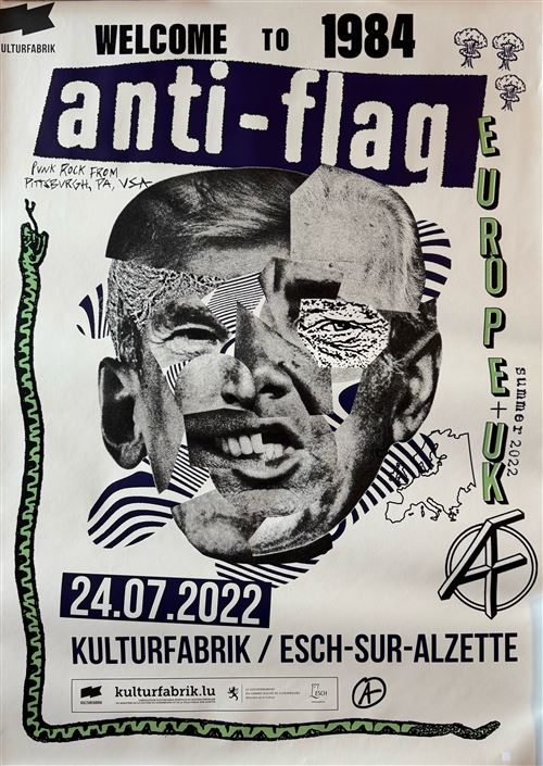 Affiche - Anti-Flag - Tour 2022 - 60x80cm