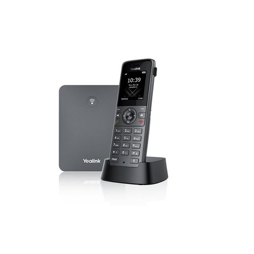 Yealink W73P - Téléphone VoIP sans fil avec ID d appelant - DECT - (conférence) à trois capacité d appel - SIP, SIP v2, RTCP-XR, VQ-RTCPXR - gris classique, gris sidéral