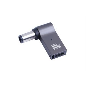 Adaptador USB C hembra a 4,0x1,7mm DC macho 100W Dual PD EMARK Chip