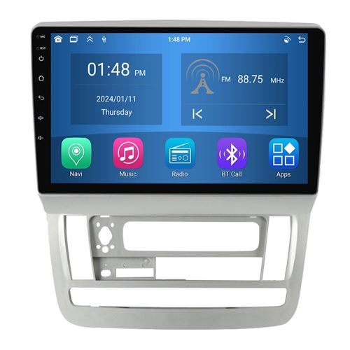 Autoradio RoverOne® Bluetooth CarPlay Android Auto Navigation 4Go RAM 64Go ROM pour Toyota Alphard 1 H10 2002-2008