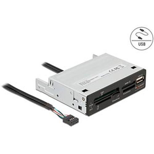 Non Communiqué Delock Lecteur De Cartes 3.5' Usb 2.0 À 5 Fentes