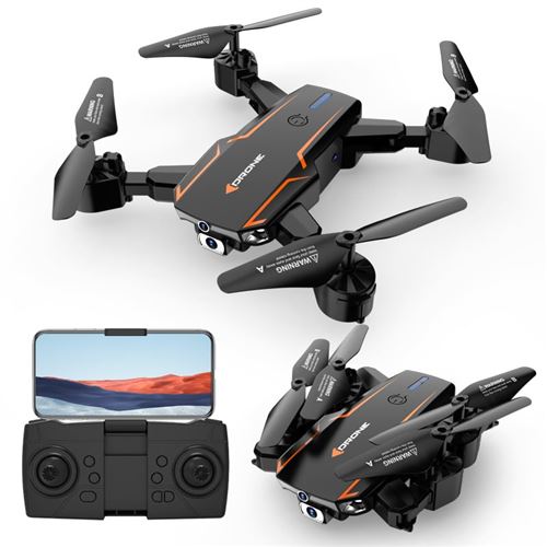 Drone SZSMART 4K Noir télécommandé à double caméra Autonomie de la batterie 25 minute
