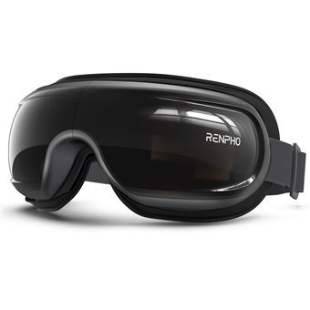 Masseur Oculaire RENPHO Eyeris 3 G010V - Yeux et tempes - Commandes vocales et manuelles - Coussinet en gel rafraîchissant amovible - Noir