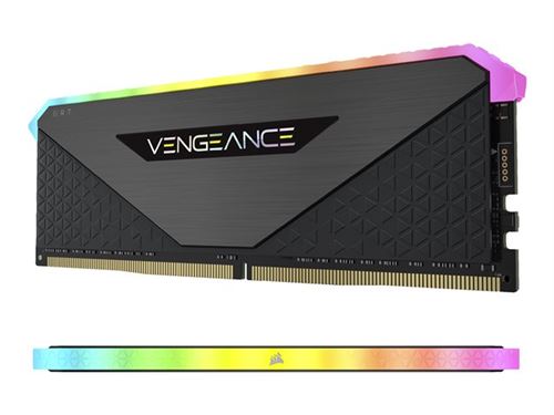 CORSAIR Vengeance RGB RT - DDR4 - kit - 32 Go: 2 x 16 Go - DIMM 288 broches - 4600 MHz / PC4-36800 - CL18 - 1.5 V - mémoire sans tampon - non ECC - noir