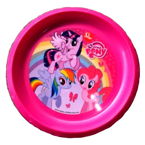 Assiette Plate My Little Pony Repas Enfant Plastique Reutilisable - guizmax
