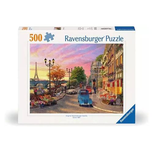 Non Communiqué Bleu Puzzle 500 P - Promenade A Paris