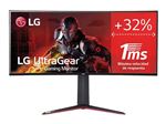 Ecran LED PC gaming LG 34GN850P-B 34" incurvé UWQHD Noir et Rouge