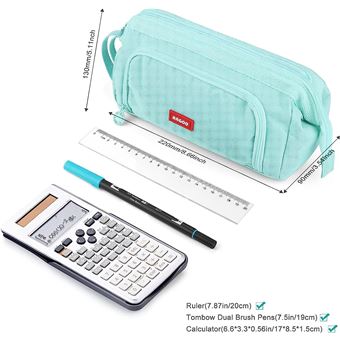 Rovozar - Trousse à Crayons Gamer Grande Capacité 24x11cm | Design Jeu Vidéo, Compartiments à Zip Pour école, Bureau Ou Voyage | Parfaite Pour Stylos Et Petits Accessoires