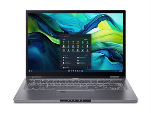 Acer Aspire Spin 14 Asp14-51Mtn - Conception Inclinable - Intel Core 5 - 120U / Jusqu'À 5 Ghz - Win 11 Home - Intel Graphics - 16 Go Ram - 512Go SSD - 14" Ips Écran Tactile 1920 X 1200 - Wi-Fi 6E - Gris Acier - Clavier : Français