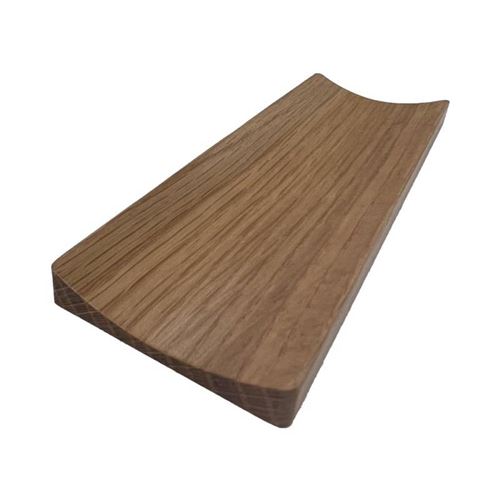 Poignée de porte rectangulaire concave 50X150 mm façon hêtre