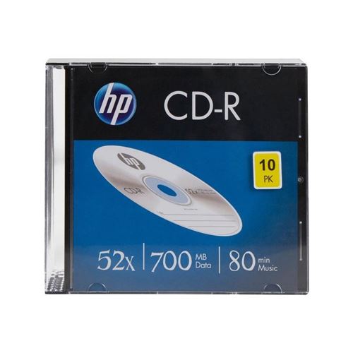 HP CRE00085 CD-R vierge 700 Mo 10 pc(s) slimcase