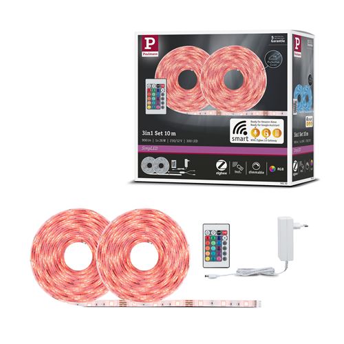 Paulmann 70535 LED-Streifen-Komplettset mit Stecker 230 V 10 m RGB 1 Set