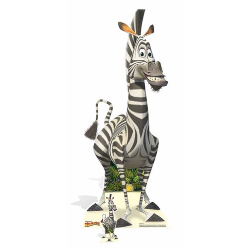 Figurine En Carton Marty Madagascar Zebre Dans Le Dessin Anime Haut 154 Cm Autre Poster Top Prix Fnac