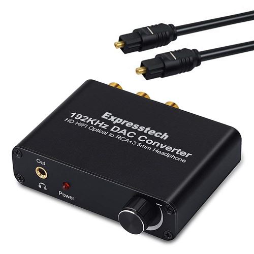 Adaptateur DAC Convertisseur SPDIF Coaxial à RCA