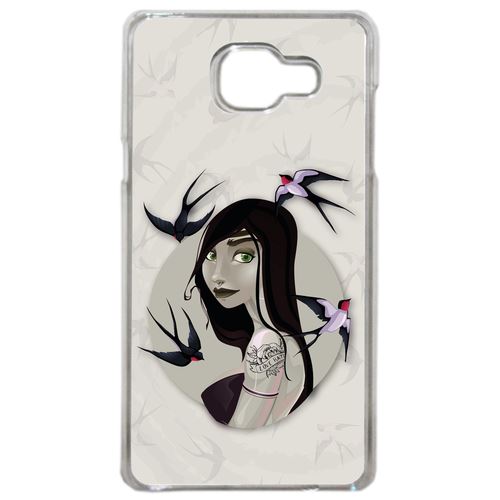 Coque Illustration Fond Gris Compatible Samsung Galaxy A3 2016 Transparent
