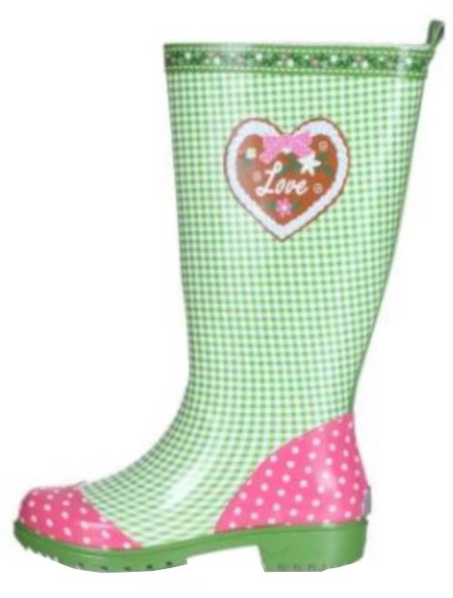 Playshoes bottes de pluie maison de campagne caoutchouc dames vert