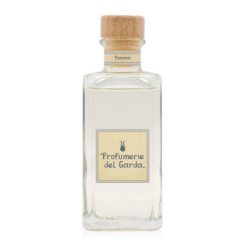 HOMEMANIA Diffuseur Pomona - assainisseur d'air avec bâtons - Parfum fruité - 100 ml Transparent en Verre, Bois, Parfum, 4,2 x 4,2 x 12,5 cm