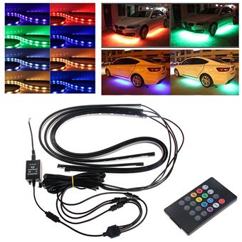 Rgb Led Strip Sous Voiture Tube Underglow Underbody Systeme Neon
