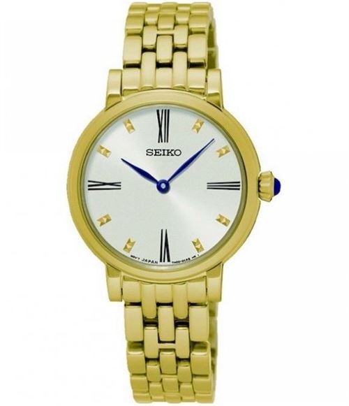 SEIKO Montre Doré pour Femmes-SFQ814P1