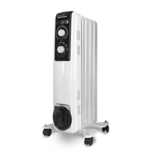 Radiateur à Huile Orbegozo RF 1000 1000W 5 Éléments Blanc Noir - Image 4
