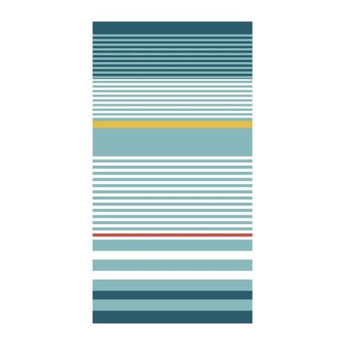 TODAY Drap de Plage 100% Coton 90x170 cm - Bleu et Blanc