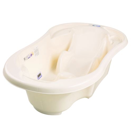 Baignoire b&eacute;b&eacute; avec r&eacute;ducteur int&eacute;gr&eacute; jaune / sans option