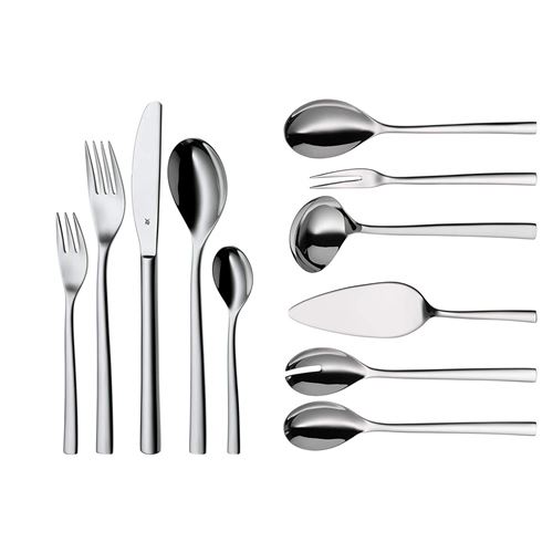 WMF Palermo Couvert de Service, Acier Inoxydable, Argent, 49 x 39 x 10 cm