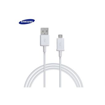 Galaxy S6 Edge G925 Câble 1m Blanc Usb Micro-usb Samsung - 1