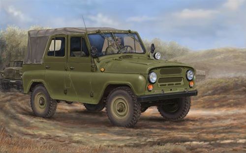 Maquette v&eacute;hicule militaire : uaz-469 v&eacute;hicule tout terrain sovi&eacute;tique