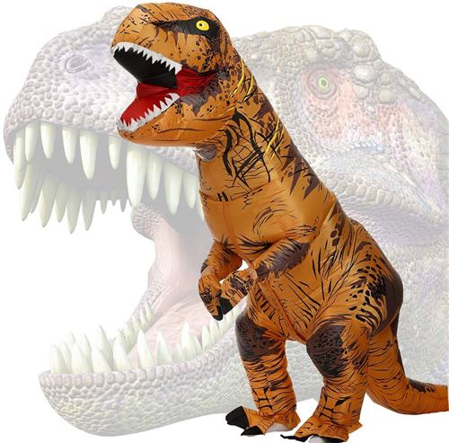Costume dinosaure gonflable adulte - Nuage et Confetti Costume dinosaure gonflable adulte - Nuage et Confetti