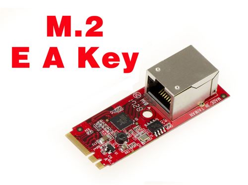 Carte M2 A E Key vers Gigabit Ethernet Gamme Professionnelle