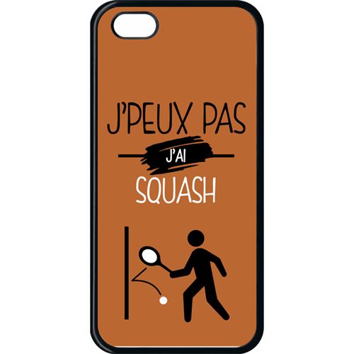 Coque apple iphone 5c j peux pas j ai squash 7