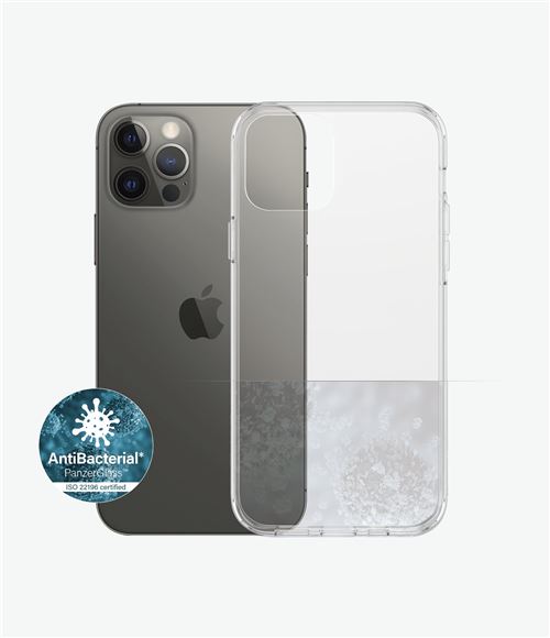 PanzerGlass ClearCase - Achterzijde behuizing voor mobiele telefoon - gehard glas, thermoplastic polyurethaan (TPU) - transparant - voor Apple iPhone 12, 12 Pro