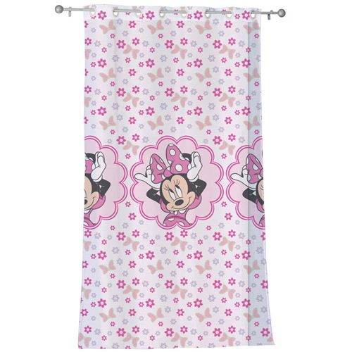 CTI 043267 Disney Minnie Stylish Voilage à œillets Rose 140 x 240 cm
