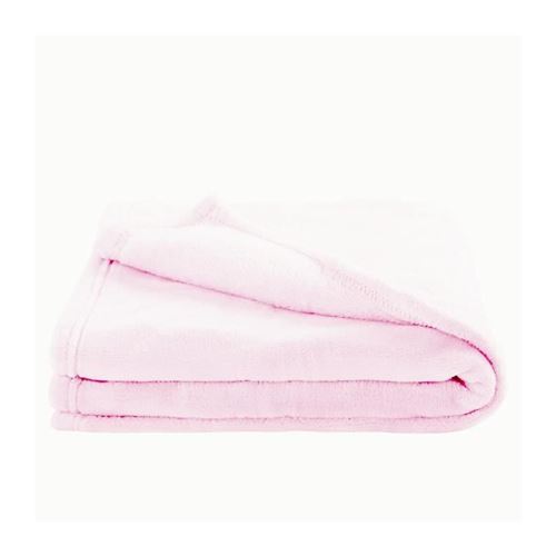 DOUX NID Couverture Microfibre Microdoux - 75x100cm - Rose clair