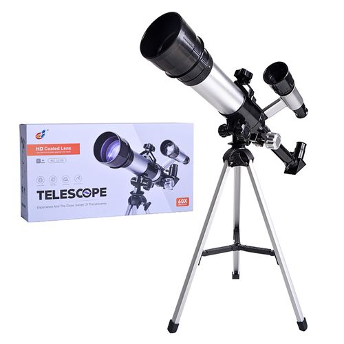 Télescope Astronomique Professionnel Stargazing Enfants Étudiants Lentille Haute Puissance Multicolore W70