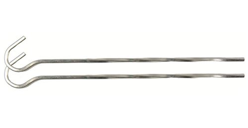 Highlander piquet de tente torsadé 18 cm acier argent 100 pièces