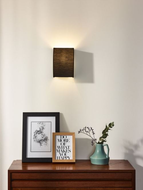 Lucide CORAL - Applique Murale - Noir