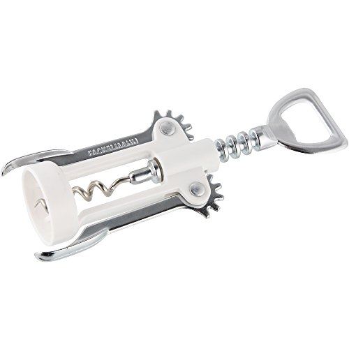Fackelmann 49786 in vino veritas tire-bouchon métal abs blanc argent 16,5 cm