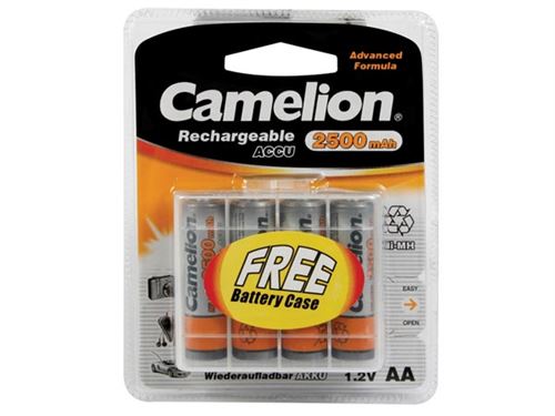 NiMh R06 1.2V-2500mAh (4/carte) - BOÎTE DE RANGEMENT GRATUITE