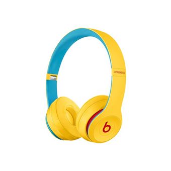 Beats Solo3 - Beats Club Collection - écouteurs avec micro - sur-oreille - Bluetooth - sans fil - isolation acoustique - jaune club - pour iPad/iPhone/iPod/TV/Watch