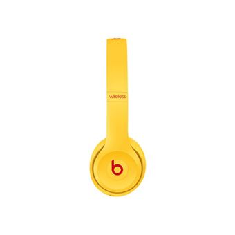 Beats Solo3 - Beats Club Collection - écouteurs avec micro - sur-oreille - Bluetooth - sans fil - isolation acoustique - jaune club - pour iPad/iPhone/iPod/TV/Watch