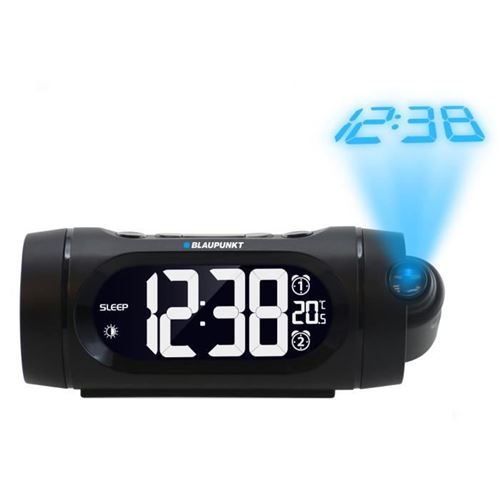 CRP9BK Horloge Noir Radio portable - Radios portables (Horloge, FM,PLL, LED, Noir, Temps, AAA)