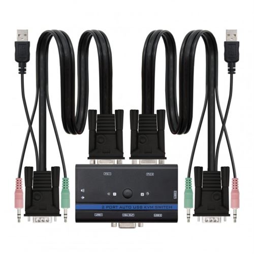Switch KVM NANOCABLE 10.12.2001 Noir
