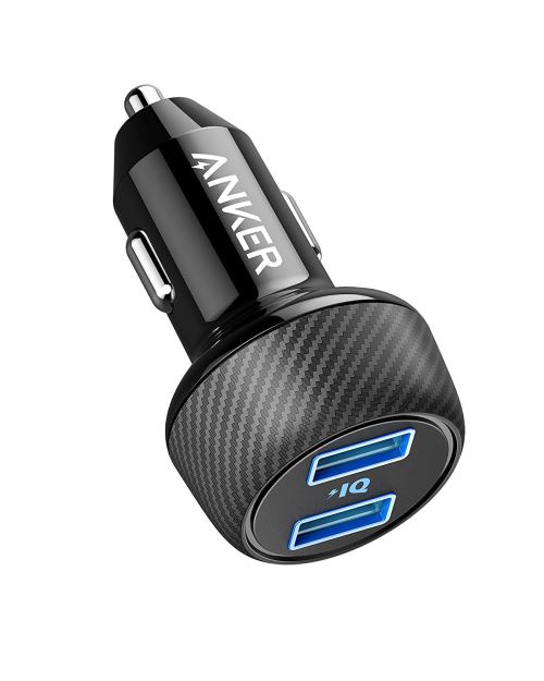 PowerDrive Chargeur voiture,2 Ports USB, 24W, avec technologie PowerIQ