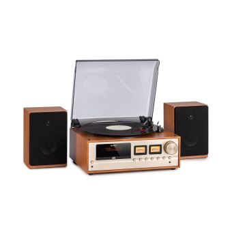 100€ sur auna Oxford Chaîne HiFi stéréo avec radio DAB+/FM , lecteur Vinyle  CD Bluetooth & AUX-In - champagne - Chaîne hi-fi - Achat & prix | fnac